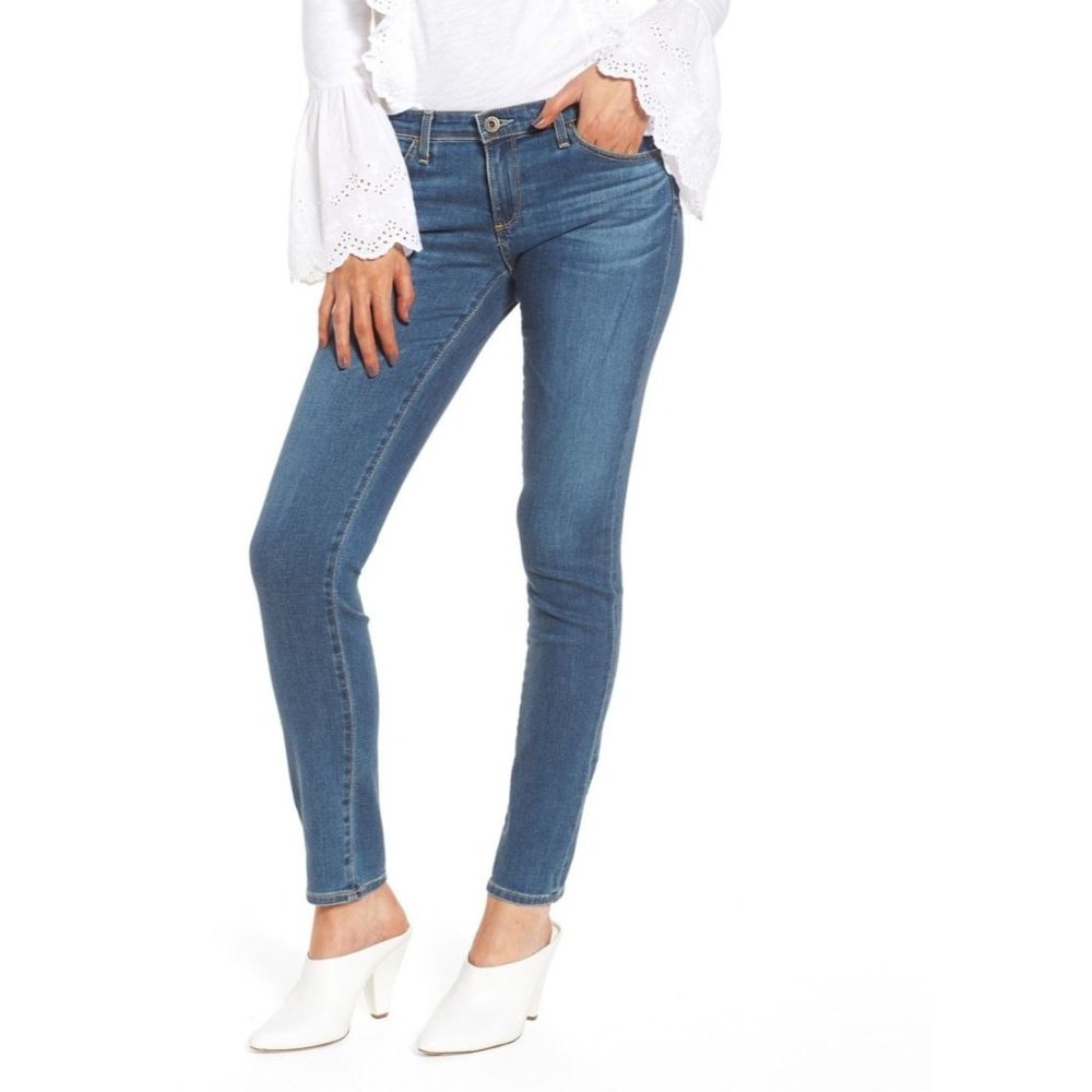 AG Adriano Goldschmied Womens 26R Blue Denim Stilt